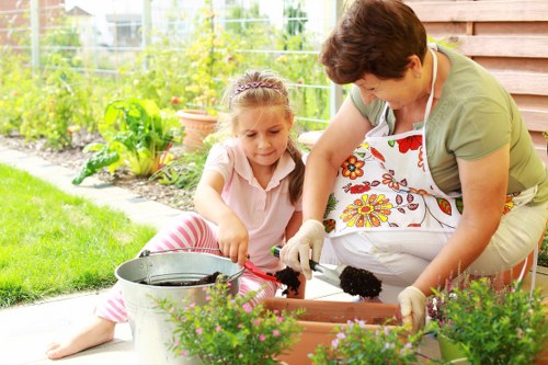 Seasonal garden maintenance by Monken Hadley gardeners