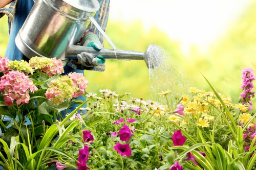 Neat lawn mowing results for a Monken Hadley home garden