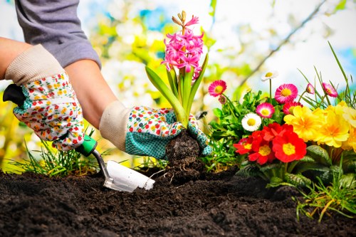 Charity partnership with reusable garden items and outdoor materials
